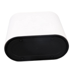 Poubelle blanche à couvercle presse 12L