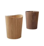 Poubelle en bois naturel