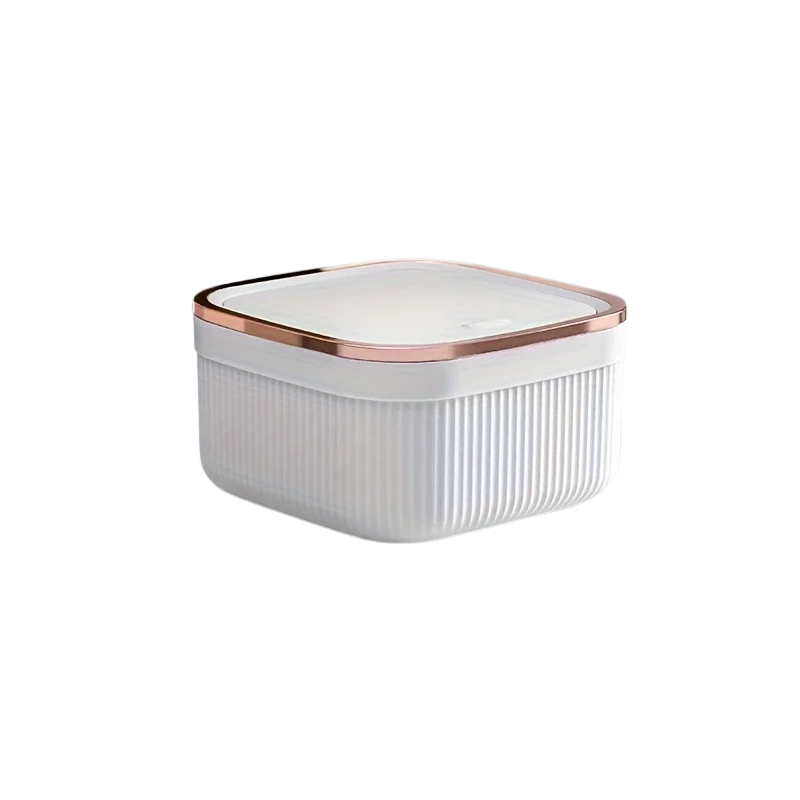 Mini poubelle design carrée à pression