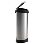 Curver DECO D-SHAPED Poubelle - 40 L Noir / Blanc