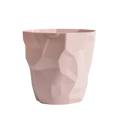Poubelle ronde design irrégulier en plastique