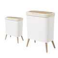 Poubelle rectangulaire avec couvercle à pression design