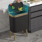 Poubelle de luxe dorée