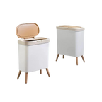 Poubelle rectangulaire avec couvercle à pression design