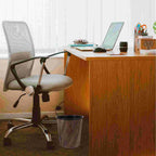 Corbeille ronde design rétro imitation bois 7L