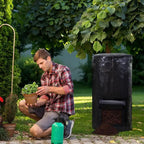 Sac à compost de jardin noir grande capacité 129L