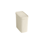 Poubelle avec couvercle presse, design rectangulaire anti-odeur