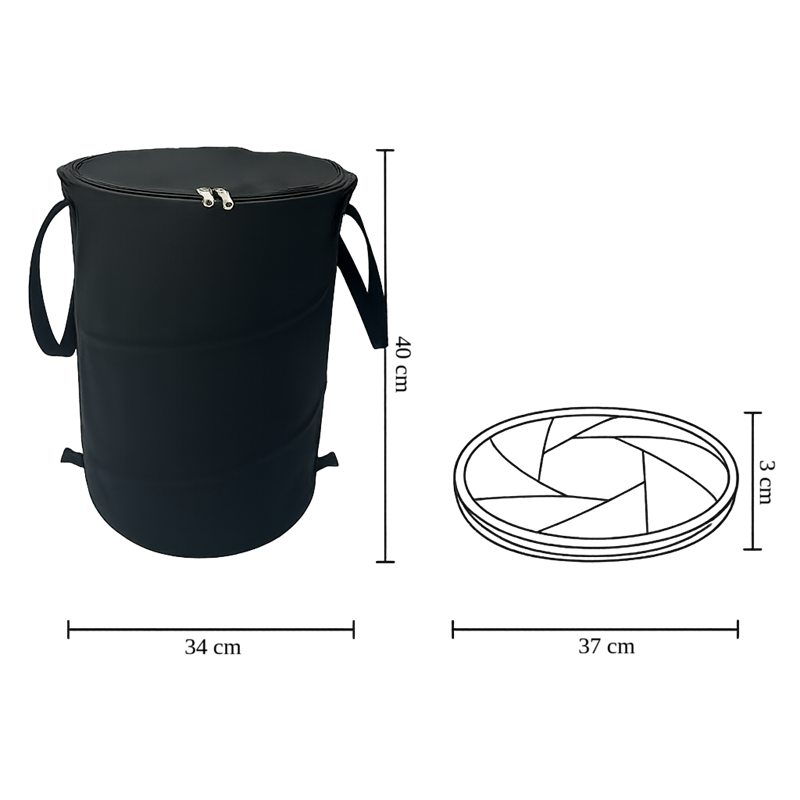 Poubelle de Camping Pliable