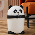 Poubelle décorative design panda avec couvercle