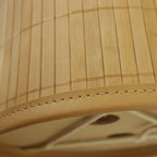 Poubelle pliable en bambou design naturel et compact