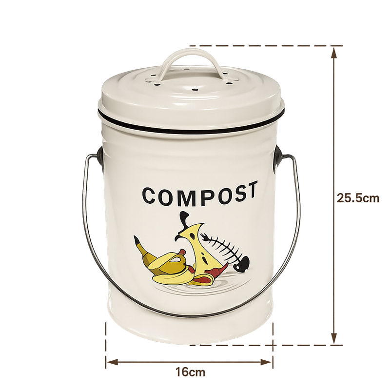 Composteur rond en métal