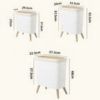 Poubelle rectangulaire avec couvercle à pression design