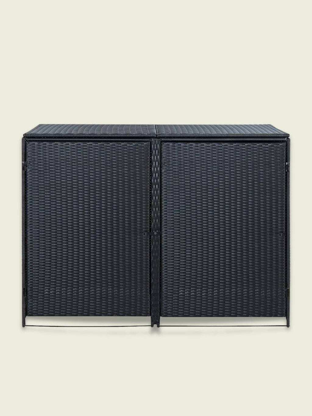 Abri Poubelle Rattan Duo