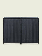 Abri Poubelle Rattan Duo