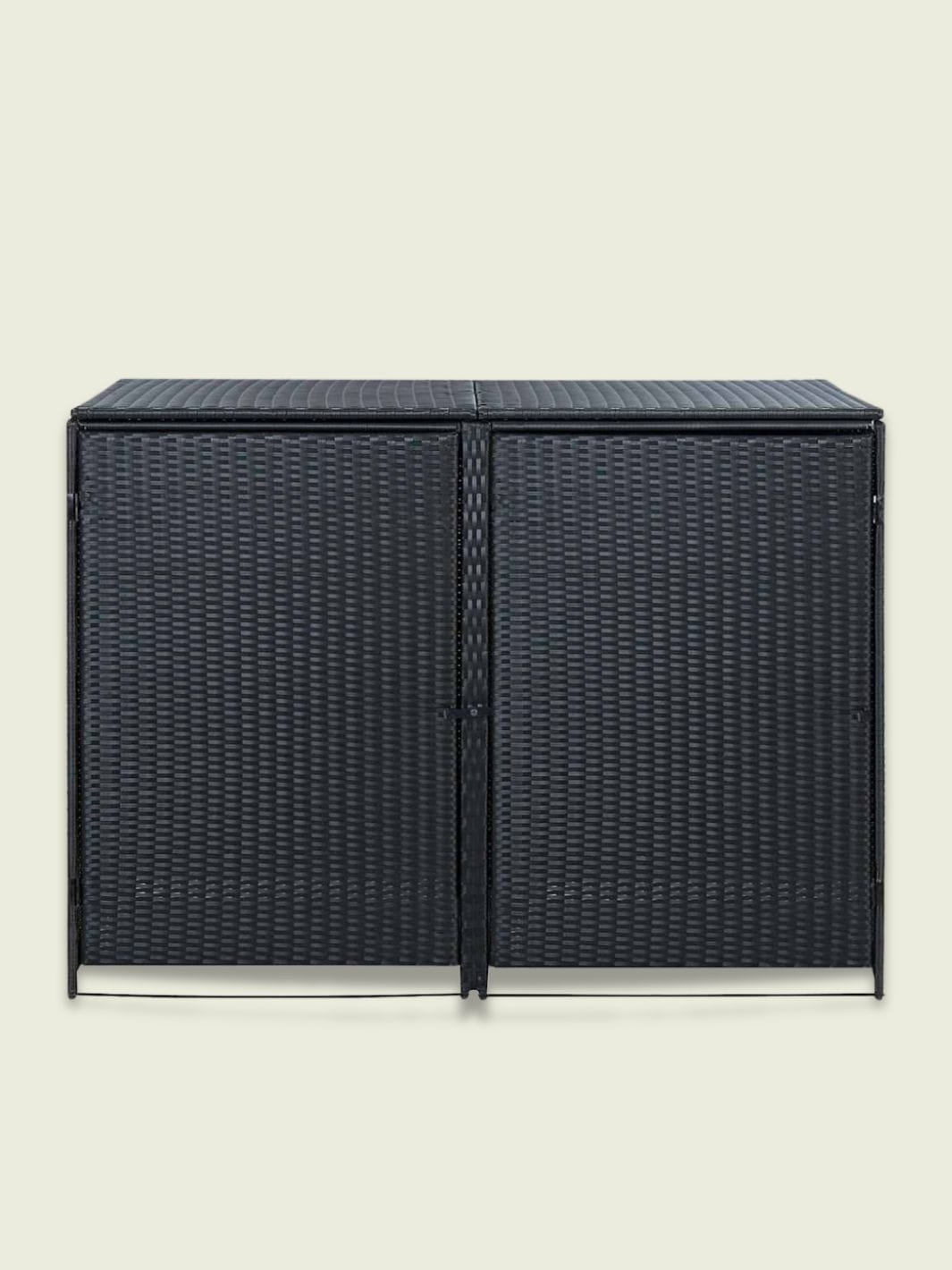 Abri Poubelle Rattan Duo