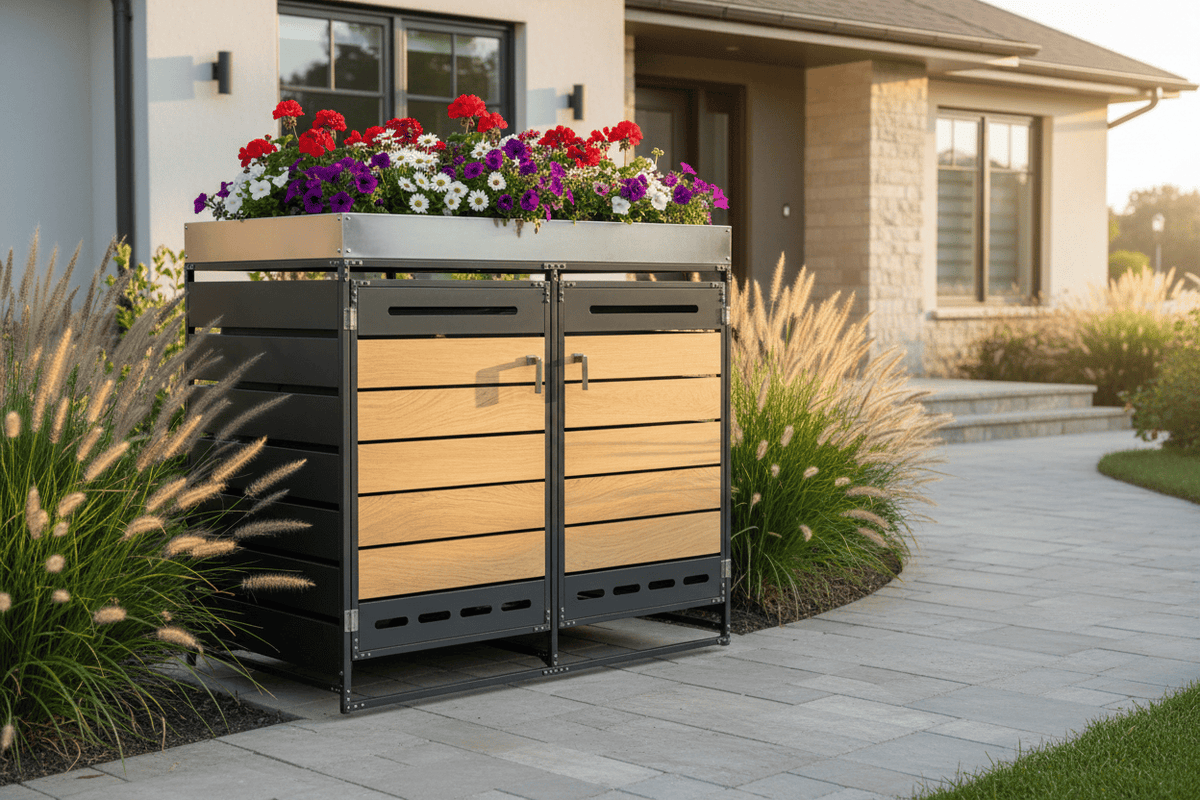 Abri Poubelle Natura Horizon Duo