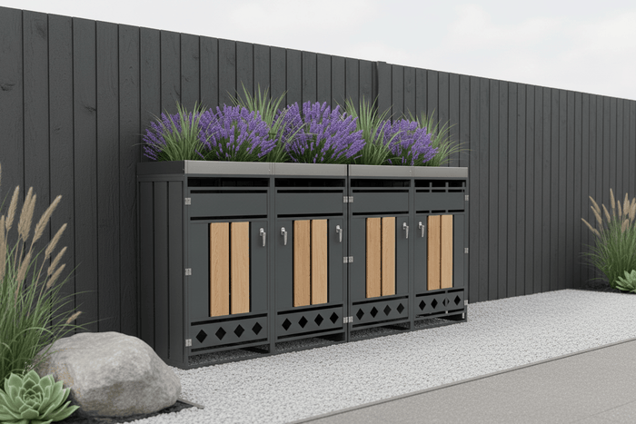 Quatre bacs protégés
