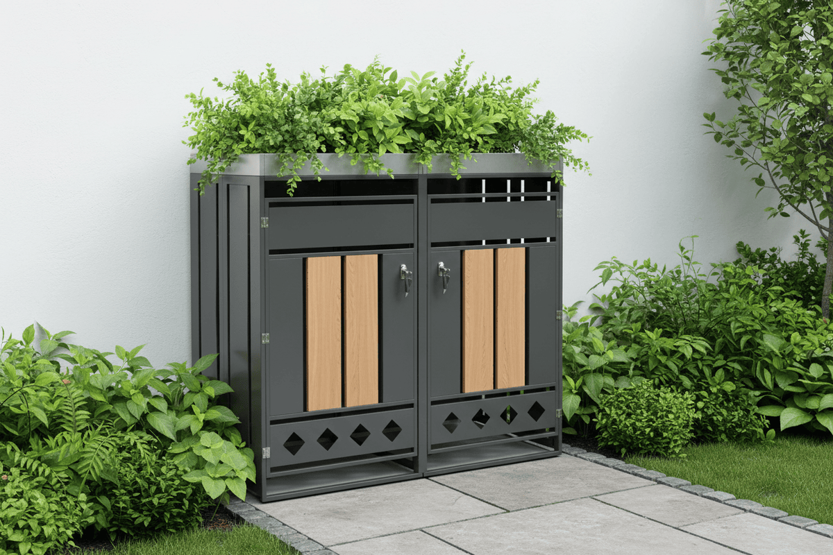 Abri Poubelle Natura Duo