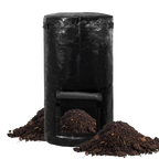 Sac à compost de jardin noir grande capacité 129L