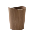 Poubelle en bois naturel