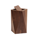 Poubelle Créative Diamant en Bois Moderne
