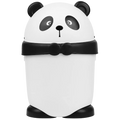 Poubelle décorative design panda avec couvercle