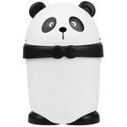 Poubelle décorative design panda avec couvercle
