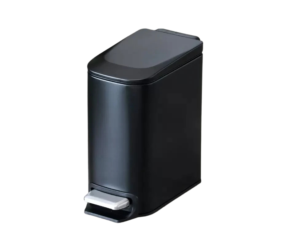 Poubelle design à pédale en inox 6L