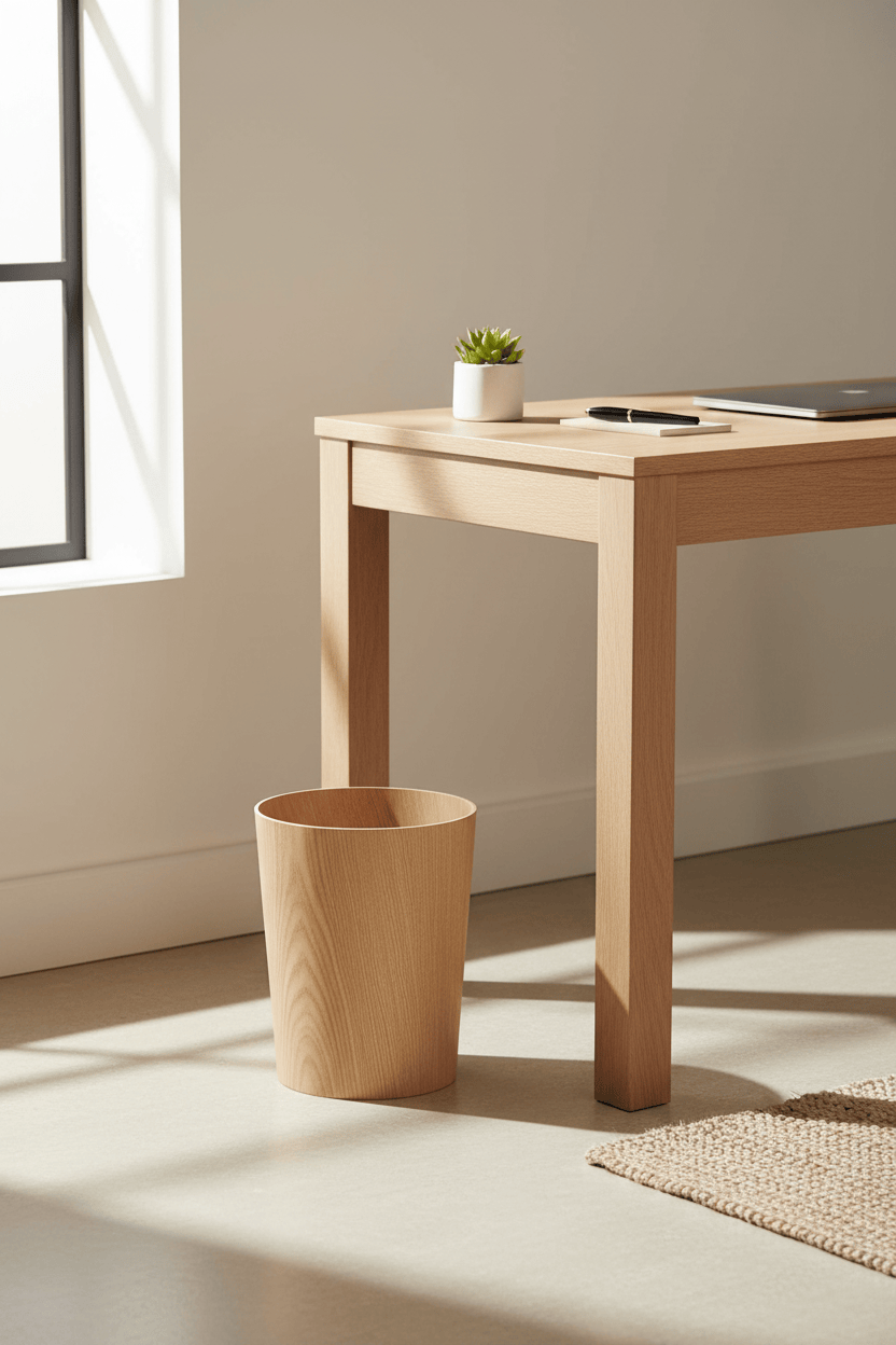 Poubelle en Bois