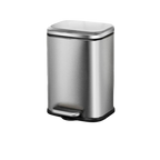 Poubelle rectangulaire en acier inoxydable 13L
