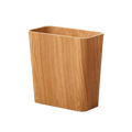 Poubelle rectangulaire en bois au design japonais