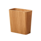 Poubelle rectangulaire en bois au design japonais