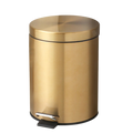 Poubelle salle de bain dorée 5L