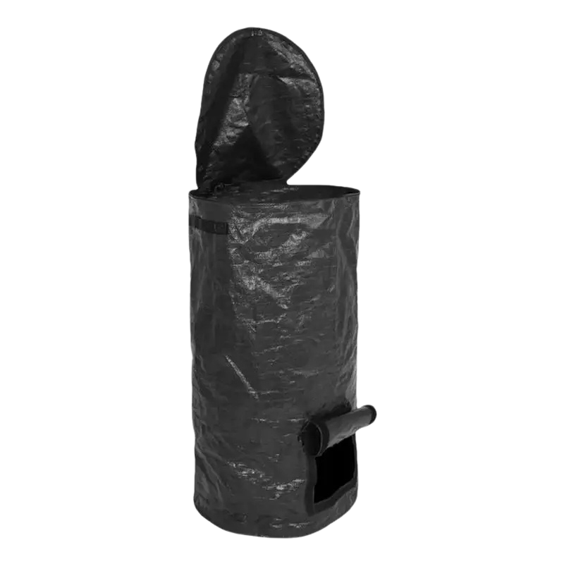 Sac à compost de jardin noir grande capacité 129L